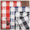Ross Zwirn Half-Linen Tea Towel Cocktail Glasses Jacquard 50 x