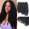 Extensiones de cabello humano rizado birmano con ondas al agua,