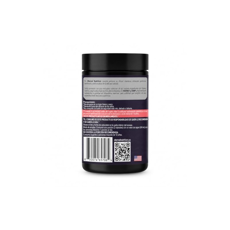 ETERNAL NUTRITION Women's Essentials: Maca y Adaptógenos Mujer (100 Caps)
