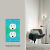 1 Gang Duplex Bling Blue Teal Galaxy Sky Receptacle Wall