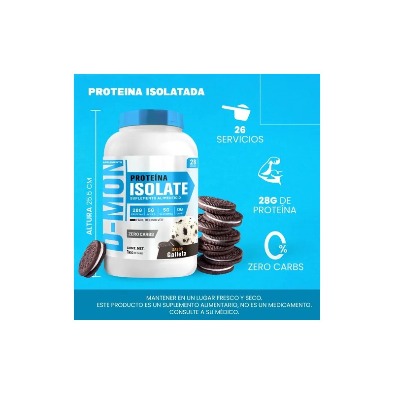 Proteína Whey Hs Hidrolizada Isolate D-mon 1kg Sabores