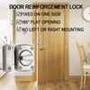 Night Security Reinforcement Latch for Single-Sided Indoor and Outdoor Locks