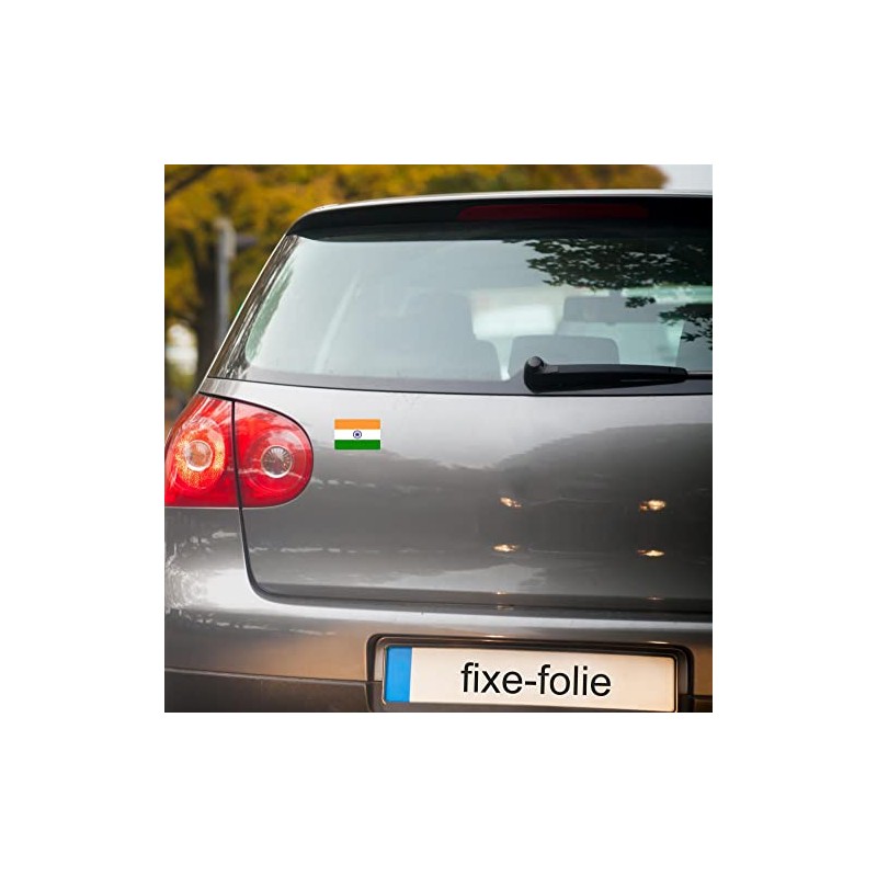 Set of 10 Flag Stickers India Car Sticker