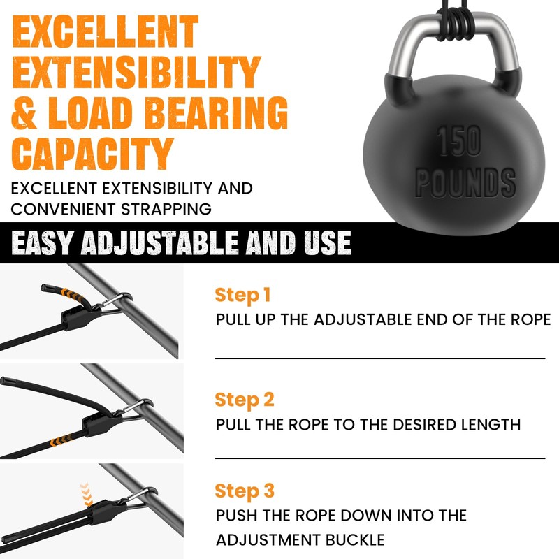 Adjustable Bungee Cords with Hooks 24 Inch Long Superior Latex