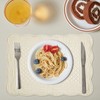 HOMBYS Quilted Placemats Set of 6 Washable-13x18 inches Rectangular Placemats