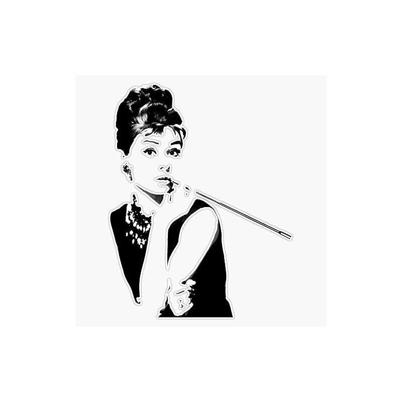 Audrey Hepburn - Breakfast At Tiffanys Bumper Sticker Window Vinyl
