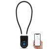 Anweller Fingerprint Cable Lock, 14" Long Shackle Small Padlock, Keyless