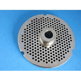 #32 Meat Grinder Plates with Hubs - Cozzini Cutlery Imports - Choose Your Size (1/8 in. - 3mm - Very Fine Grind)