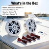 Herdio 6.5" 350W Marine Speakers - IP66 Waterproof Coaxial Audio,