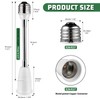 Light Socket Extender Adapter,Flexible Extension Lamp Socket Adapter,Standard Bulb Screw