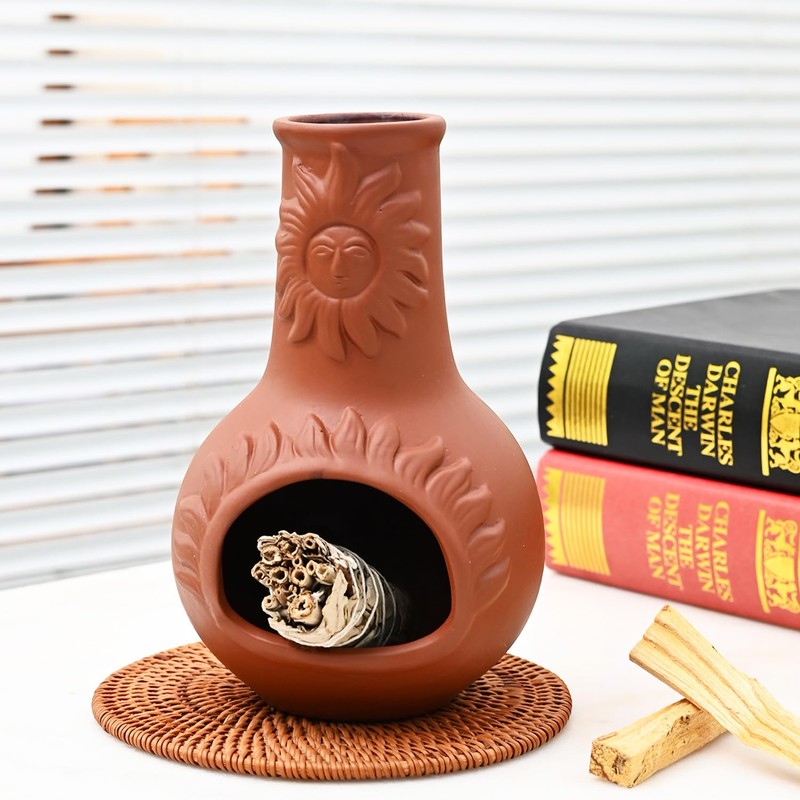 Zvaiuk Palo Santo Holder, Ceramic Incense Burner for Wood Sticks,