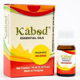 Kabod Incense Essential Oil - Aromatherapy Blend for Diffusers, Humidifiers, Aroma Stoves, Soap and Candles - Fragrance Oil for Home - 10ML Bottle with Dropper