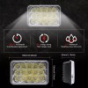 CHUSYYRAY 4x 4x6 Hi-Lo LED Headlights For 1981 1982 1983
