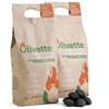Organic Charcoal Briquettes by Olivette, Reusable Charcoal for Grilling, USDA
