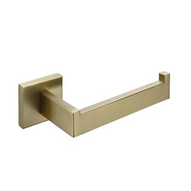 Housler® Brushed Brass (Gold) Square Bathroom accessories (Sq.BB.Toiler Holder)