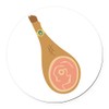 CafePress Ham Hock 5.5" Round Car Magnet Magnetic Bumper Display
