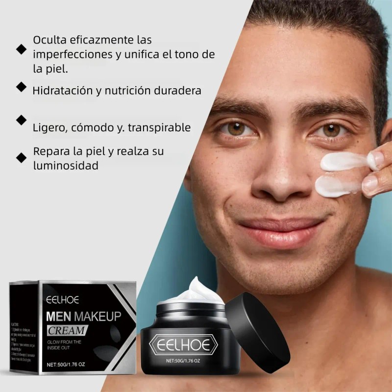 Eelhoe Crema Facial Hombre Cobertura Natural