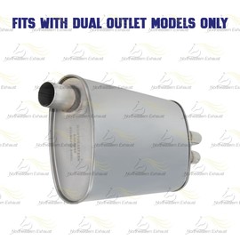 Exhaust Muffler Compatible for 1995-2005 Pontiac Sunfire 2.4L