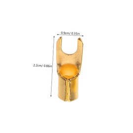 CIYODO Brass Speaker Wire Connectors 10pcs U-Type Audio Terminal Blocks for Car Stereo