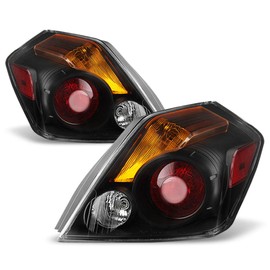 ACANII - For 2007-2012 Nissan Altima 4-Door Sedan Black Tail Lights Brake Lamps Left+Right 07-12