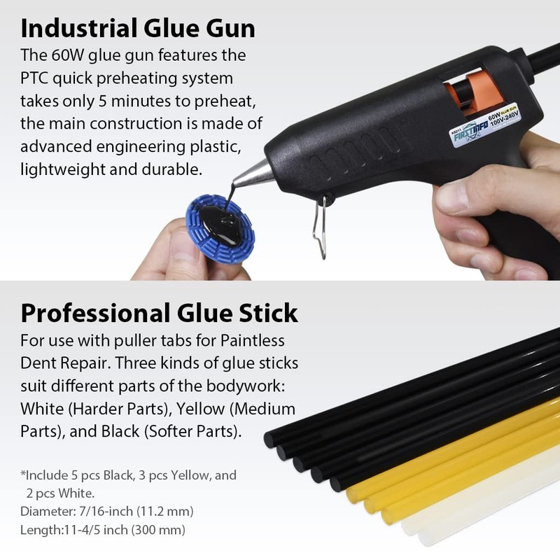 FIRSTINFO Air Suction Dent Puller Remover with 10 pcs Glue