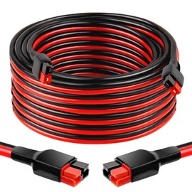 XRDS -RF 10AWG Anderson-Style Extension Cable 25FT, Anderson-Style 30A Connectors, Tinned Copper with PVC Jacket, Power Connect/Disconnect for Solar Panels, RVs, and Battery Systems