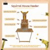 Lnncdsc Multifunctional Squirrel Feeder with 3 Ears Spinner Corn Cob