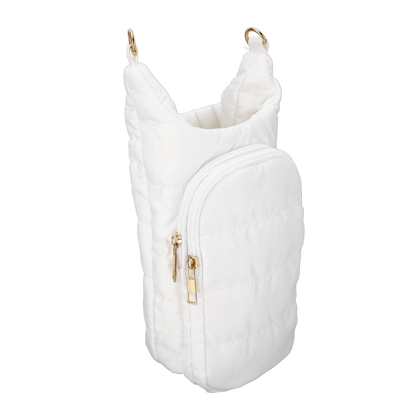 Insulated Water Bottle Pouch, Adjustable Shoulder Strap Water Bottle Carrier