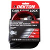 DEKTON DT70335 Bike Lock, Black/Red, 12 mm x 1 m