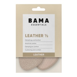 Bama Leather Insole ½ - Leather Shoe Insoles, Shock-Absorbing Half Soles for Optimal Comfort, Shoe Insoles for Adults, 1 Pair - 38/39 EUR