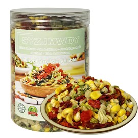 7 oz 200 g Dehydrated Vegetable Soup Mix | Colorful Veggie Blend for Ramen, Stews & Pantry Storage | Carrots Cabbage Corn Scallions Peas Potatoes Bell Peppers