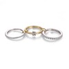 RAIFIN Stackable Rings for Women Gold Non Tarnish, 18k Gold