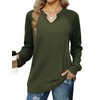 Poetsky Oversized Sweatshirts for Women Notch Neck Loose Fit Cute