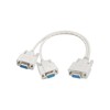 PNGKNYOCN DB9 Y Splitter Cable DB9 9 Pin 1 Female