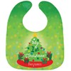 HOLIDAY PEAK Custom Baby's First Christmas Bib, 100% Polyester Ultra
