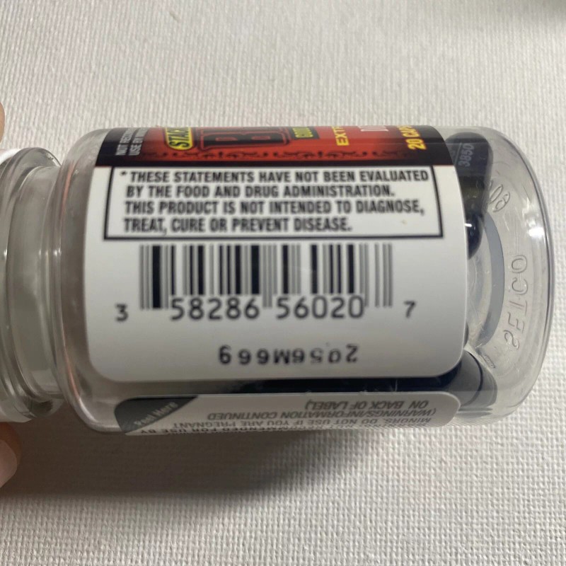 STACKER TWO GENUINE BLACK JAX by Stacker ENERGY PILLS (6