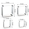 Rounded Square Cookie Cutter Set Large - 5 Inch, 4