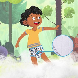 Max Shape 6 Pack Potty Training Underwear for Boys,Washable Baby Boy Toilet Training Pants Training Underwear Fit 2T-6T Blue 4T