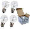 4 Pack S11 Intermediate E17 Base 25 Watt Bulbs for