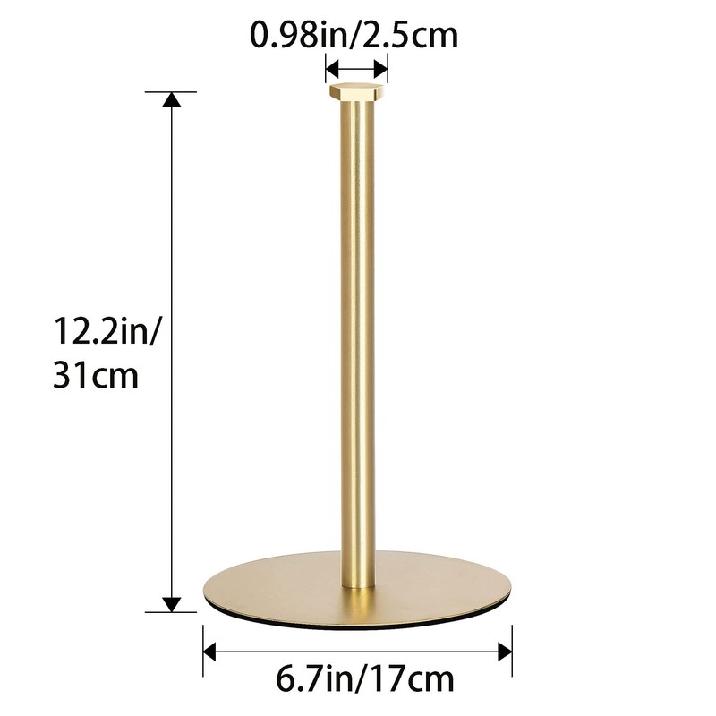 Gold Kitchen Roll Holder Countertop, OBODING, Gold Kitchen Paper Towel