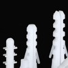 M10 x 50mm Wall Plugs, White Plastic Screw Plugs for