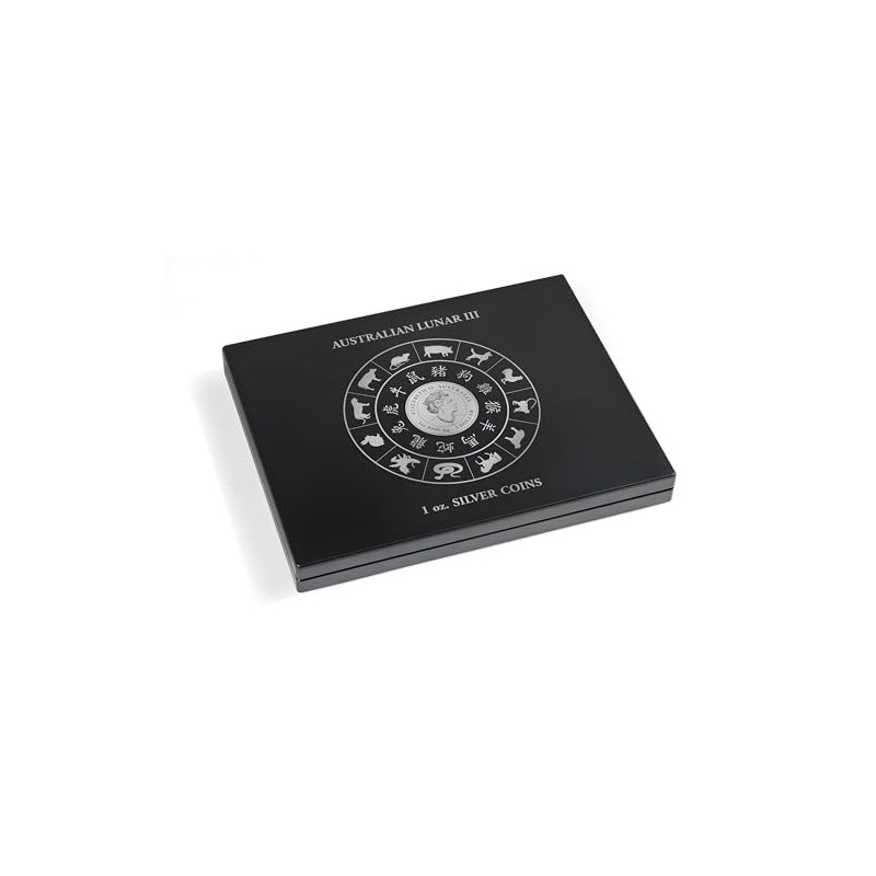 Leuchtturm Volterra 364640 Coin Case for 12 Silver Coins Lunar