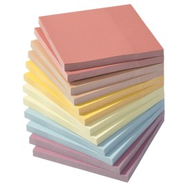 Mr. Pen- Sticky Notes, 3”x3”, 12 Pads, 600 Sheets, Colorful Sticky Notes 3x3, Sunlit Sands