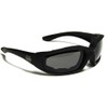 Choppers Mens Biker Padded Motorcycle Goggles Glasses - Several Lens