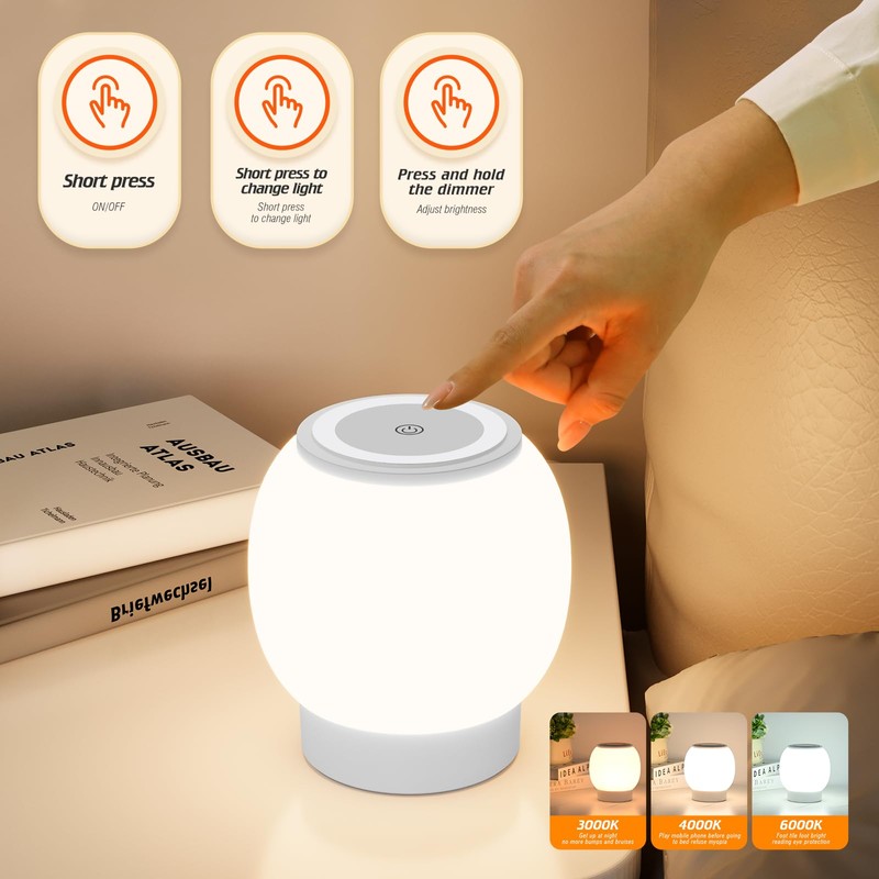 Baby Night Light, Nursery Night Lamp for Breastfeeding, Touch Night