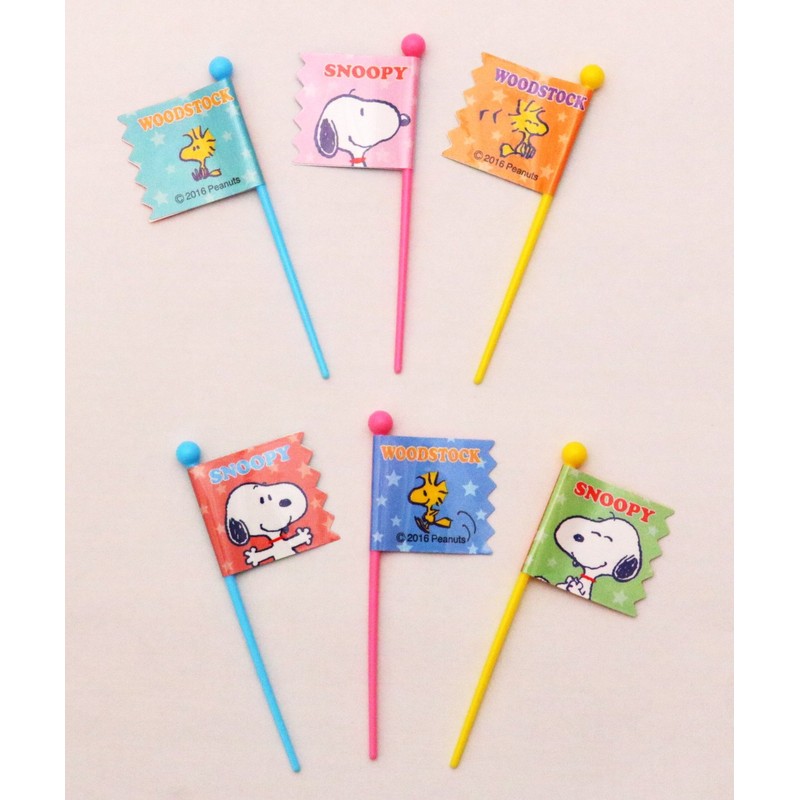 Torune Snoopy Picks, Made in Japan, Set of 9 x