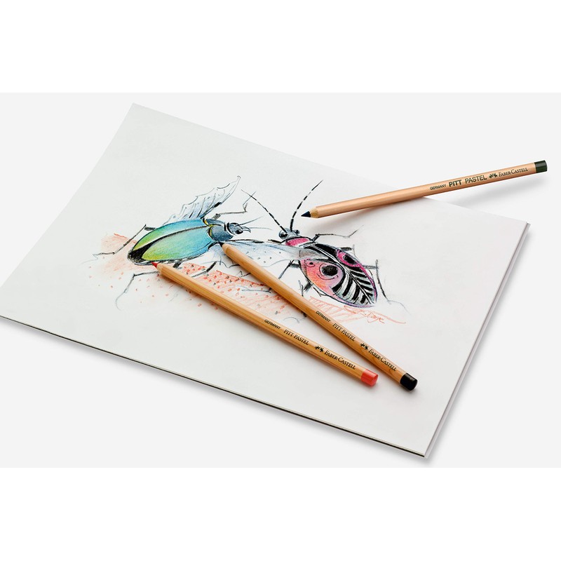 Faber-Castell PITT Single Pastel Pencil, Red Violet 194