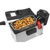 Elite Gourmet EDF-3500 Electric Immersion Deep Fryer. Removable Basket, Timer
