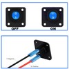 RUNCCI-YUN Round Rocker Switch DC12V-24V 10A Toggle Rocker Switch Panel,