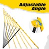 Volleyball Rebounder Net 7x4 ft -5 Angles Adjustable, Outdoor Portable
